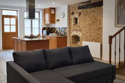 Cuisine ou kitchenette dans l'établissement L'instant doré