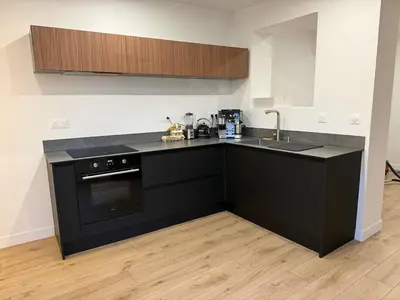 Cuisine ou kitchenette dans l'établissement Elegant apartment