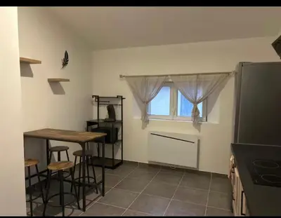 Cuisine ou kitchenette dans l'établissement Chez aurelie