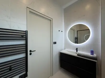 Salle de bains dans l'établissement Le Rhône - Aux Charmes Lyonnais '