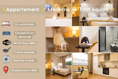 Un ou plusieurs lits dans un hébergement de l'établissement Le Fourvière - Le Cocon D'or