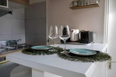 Cuisine ou kitchenette dans l'établissement Dify Dugas Montbel - Peninsula