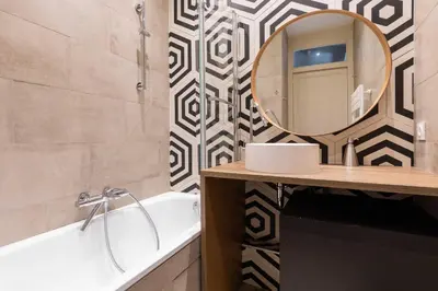 Salle de bains dans l'établissement DIFY Art Déco - Charpennes