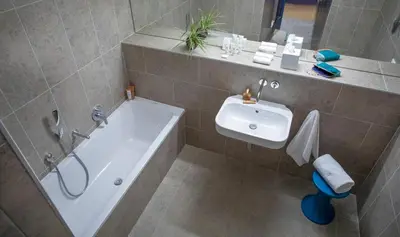 Salle de bains dans l'établissement Fourvière Hôtel