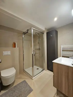 Salle de bains dans l'établissement Domaine de la Ferrière, Loft avec Jardin -Climatisation- Parc 3 hectares