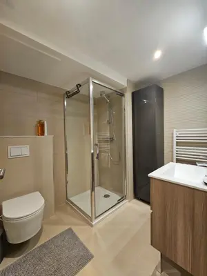 Salle de bains dans l'établissement Domaine de la Ferrière, Loft avec Jardin -Climatisation- Parc 3 hectares