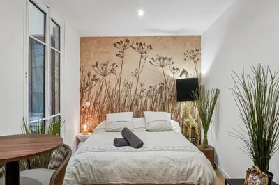 Un ou plusieurs lits dans un hébergement de l'établissement Pop Cordelier - Appartement idéal au coeur de Lyon