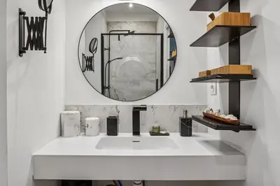 Salle de bains dans l'établissement Pop Cordelier - Appartement idéal au coeur de Lyon