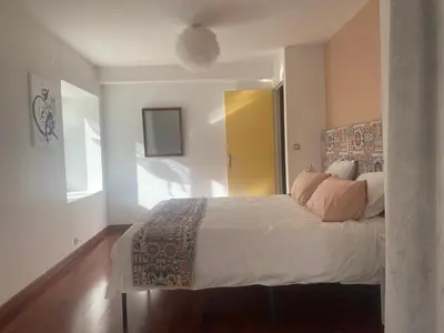 Un ou plusieurs lits dans un hébergement de l'établissement ElégAnse, maison spacieuse, proche de Lyon