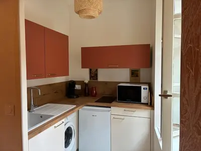 Cuisine ou kitchenette dans l'établissement Le Terracotta, Calme & Hypercentre