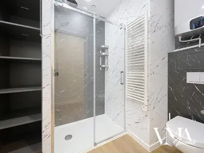Salle de bains dans l'établissement Saulaie 1