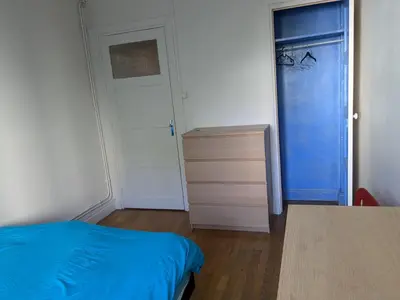 Un ou plusieurs lits dans un hébergement de l'établissement Chambre double ultra confortable proche du centre ville de Lyon