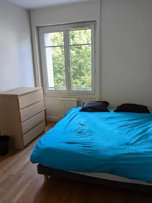 Un ou plusieurs lits dans un hébergement de l'établissement Chambre double ultra confortable proche du centre ville de Lyon