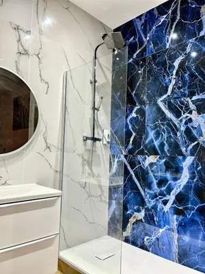 Salle de bains dans l'établissement La voute des sens