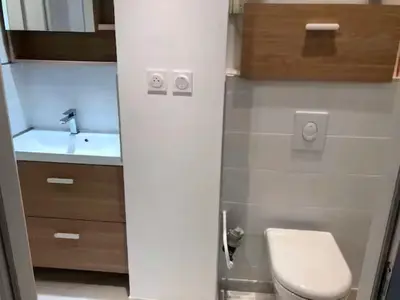 Salle de bains dans l'établissement Bel appartement