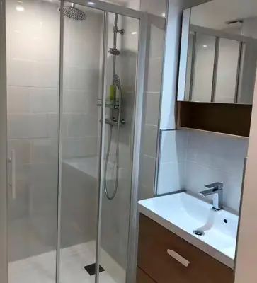 Salle de bains dans l'établissement Bel appartement