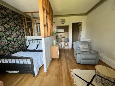 Un ou plusieurs lits dans un hébergement de l'établissement Maison bourgeoise & spa - 26 personnes