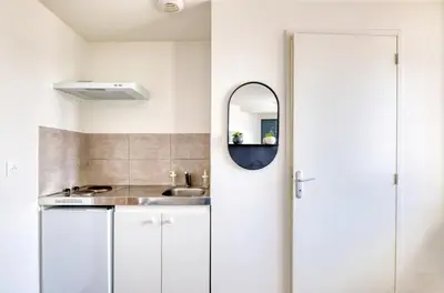 Cuisine ou kitchenette dans l'établissement La pause douce - CNPE Bugey - Loyette