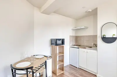 Cuisine ou kitchenette dans l'établissement La pause douce - CNPE Bugey - Loyette