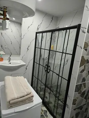 Salle de bains dans l'établissement Studio modern climatise