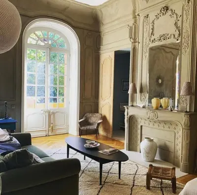 Coin salon dans l'établissement Une Nuit Au Château