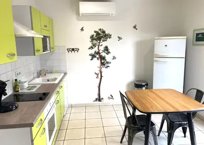 Cuisine ou kitchenette dans l'établissement Puravida Apparts