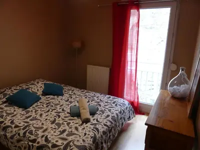 Un ou plusieurs lits dans un hébergement de l'établissement Appt T3, 55m2 proche Parc Tête D'or et quais du Rhône