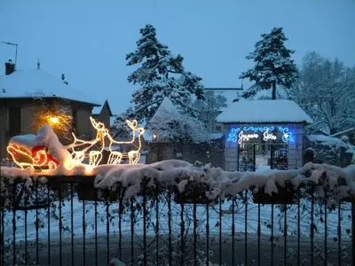 L'établissement Le Val d'Amby en hiver