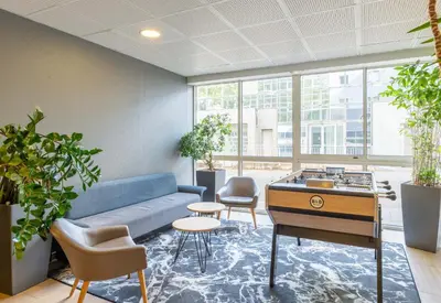 Coin salon dans l'établissement B&B HOTEL Lyon Centre Monplaisir