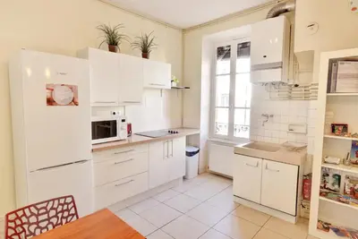 Cuisine ou kitchenette dans l'établissement L'Appart Elegance Part Dieu