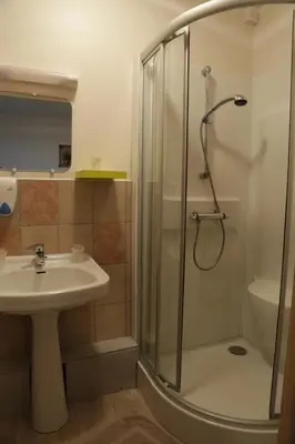 Salle de bains dans l'établissement Hotel Restaurant De La Roche