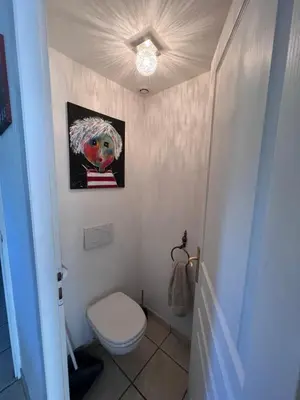 Salle de bains dans l'établissement Villa Chapulay