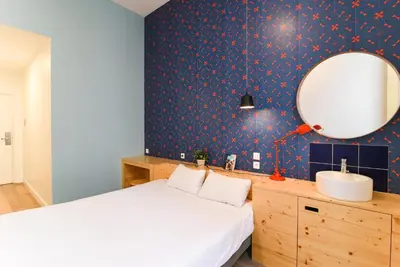 Un ou plusieurs lits dans un hébergement de l'établissement SLO Hostel Lyon les Pentes