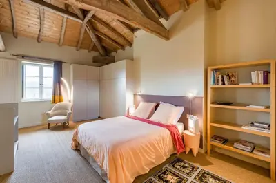 Un ou plusieurs lits dans un hébergement de l'établissement Coeur De Beaujolais