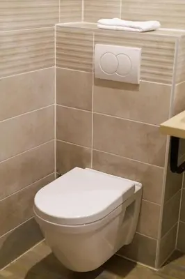 Salle de bains dans l'établissement Hotel Du Dauphiné