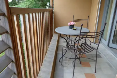 Balcon ou terrasse dans l'établissement Domaine de Clairefontaine - Teritoria