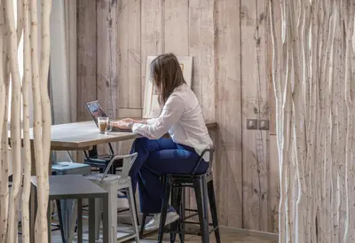 Restaurant ou autre lieu de restauration dans l'établissement Kyriad Lyon Est - Bron Eurexpo Le Cottage