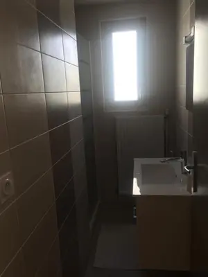 Salle de bains dans l'établissement Gite Le Logis Dauphinois