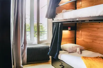 Un ou plusieurs lits dans un hébergement de l'établissement HO36 Hostel Lyon