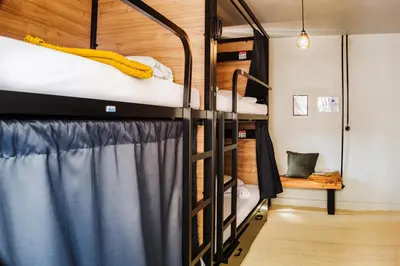 Un ou plusieurs lits dans un hébergement de l'établissement HO36 Hostel Lyon