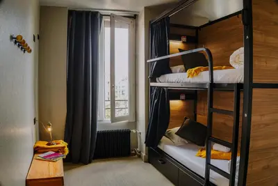Un ou plusieurs lits dans un hébergement de l'établissement HO36 Hostel Lyon