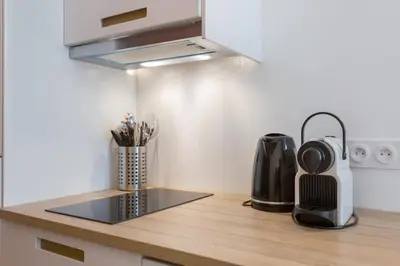 Cuisine ou kitchenette dans l'établissement Patchwork - Furnished apartment - Downtown Lyon