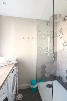 Salle de bains dans l'établissement Mon Appart A GERLAND II