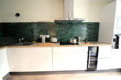 Cuisine ou kitchenette dans l'établissement Mon Appart A GERLAND II