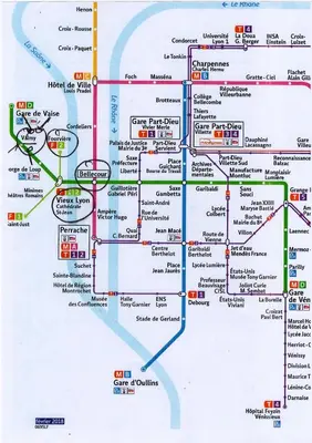 Plan de l'établissement T3 55m2 & Garage, proche Saône, et 5 min Vieux Lyon via Metro D