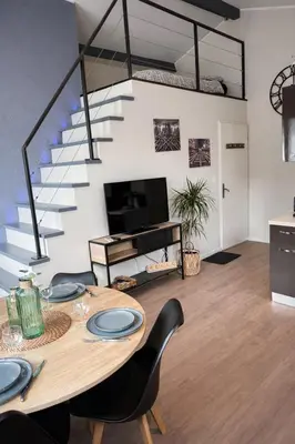 Télévision ou salle de divertissement dans l'établissement Loft, Studio and Love Rooms