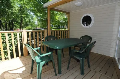 Balcon ou terrasse dans l'établissement Camping Hurongues