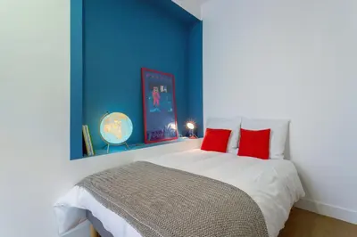 Un ou plusieurs lits dans un hébergement de l'établissement Confort - Furnished apartment - Downtown Lyon