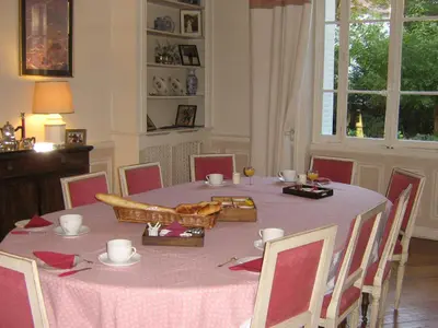 Coin salon dans l'établissement Le clos saint Genois
