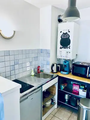 Cuisine ou kitchenette dans l'établissement Chez Marie